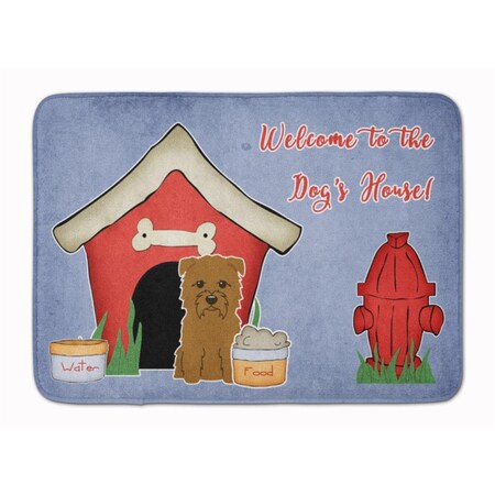 Carolines Treasures Dog House Collection Glen of Imal Tan Machine Washable Memory Foam Mat BB2814RUG